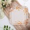 8 Count Fall Leaf Paper Dessert Plates 7 Inch Square Autumn Wedding Thanksgiving Party Supplies